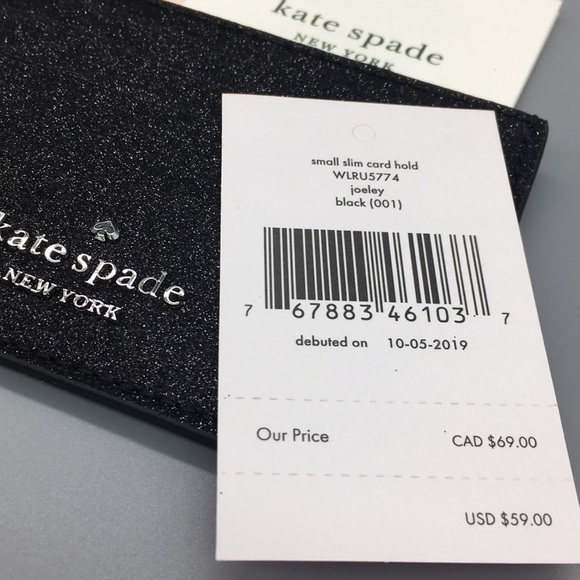 Kate Spade Small Slim Card Hold Joeley Black - Picture 6 of 8